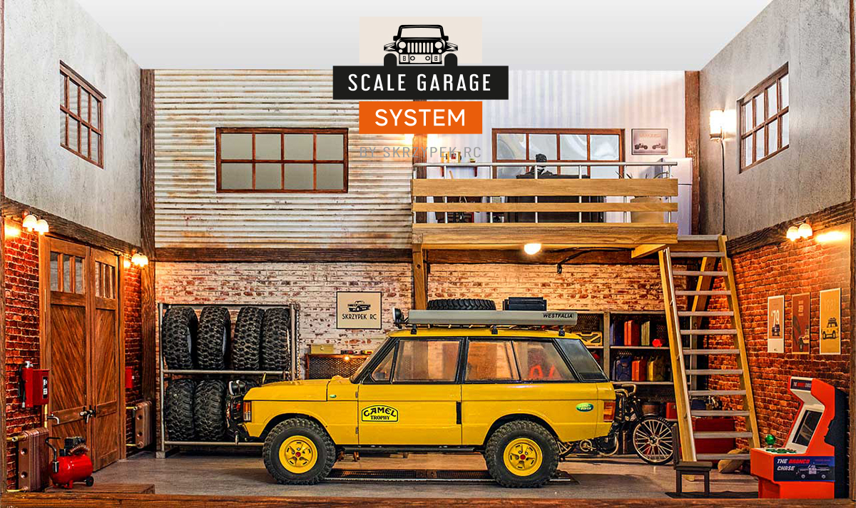 ガレージ】RC4WD – 1/10 Wood Garage Shelves and Work Bench Set 