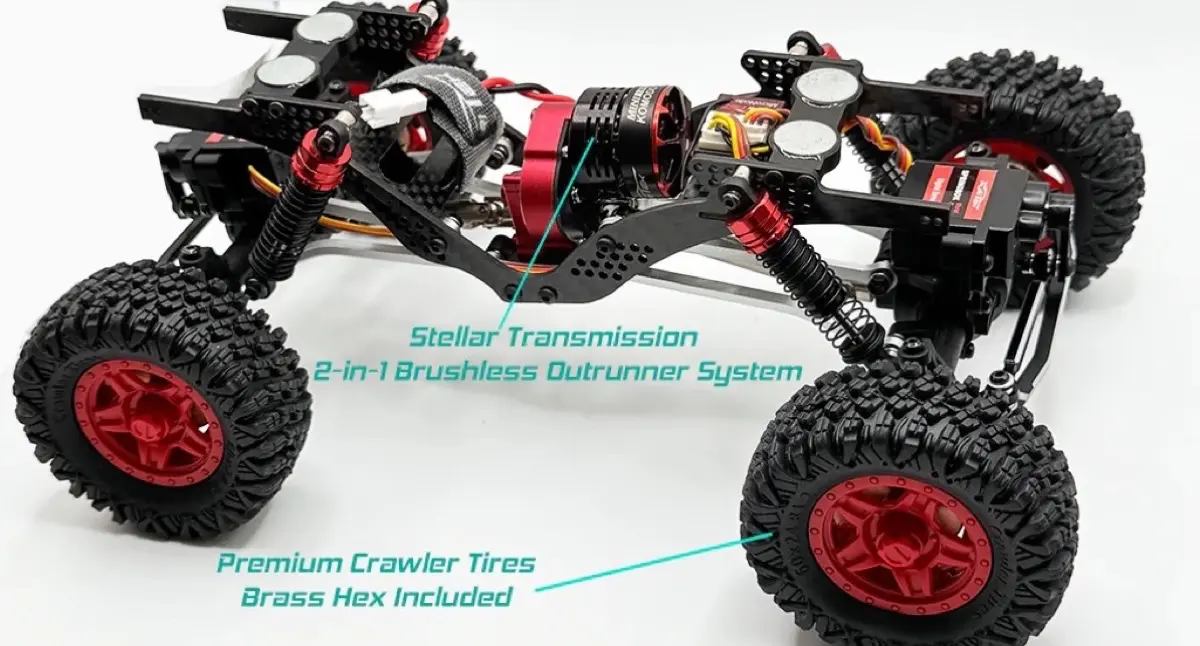 【新製品】ハイエンド スモールスケールクローラー RTR | フューリテック 1/18 テラックス アクティブプロ 4WS ARTR クローラー (17)