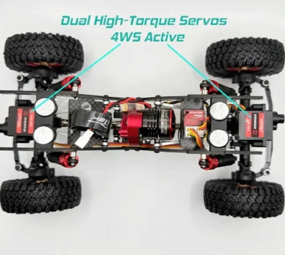 【新製品】ハイエンド スモールスケールクローラー RTR | フューリテック 1/18 テラックス アクティブプロ 4WS ARTR クローラー (15)