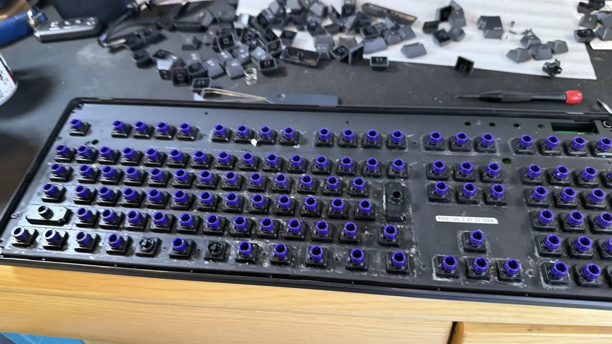 REALFORCE R3 キーボード Mac 配列 / R3HE11 のキートップを交換する & 掃除 (33)