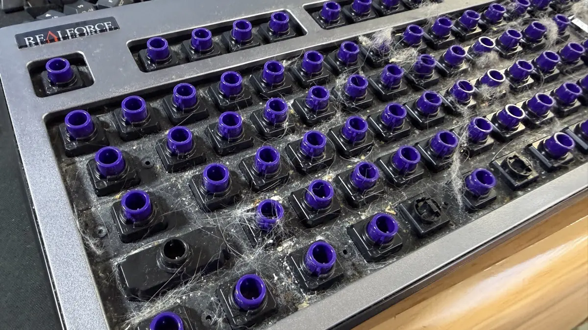 REALFORCE R3 キーボード Mac 配列 / R3HE11 のキートップを交換する & 掃除 (21)