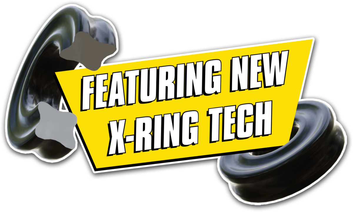 X Ring Sticker Yellow